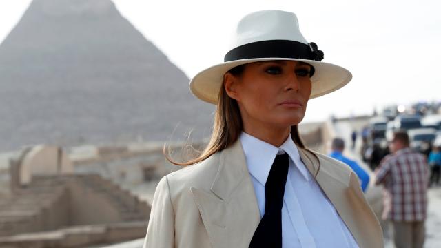 Melania Trump, en una de sus últimas apariciones públicas.
