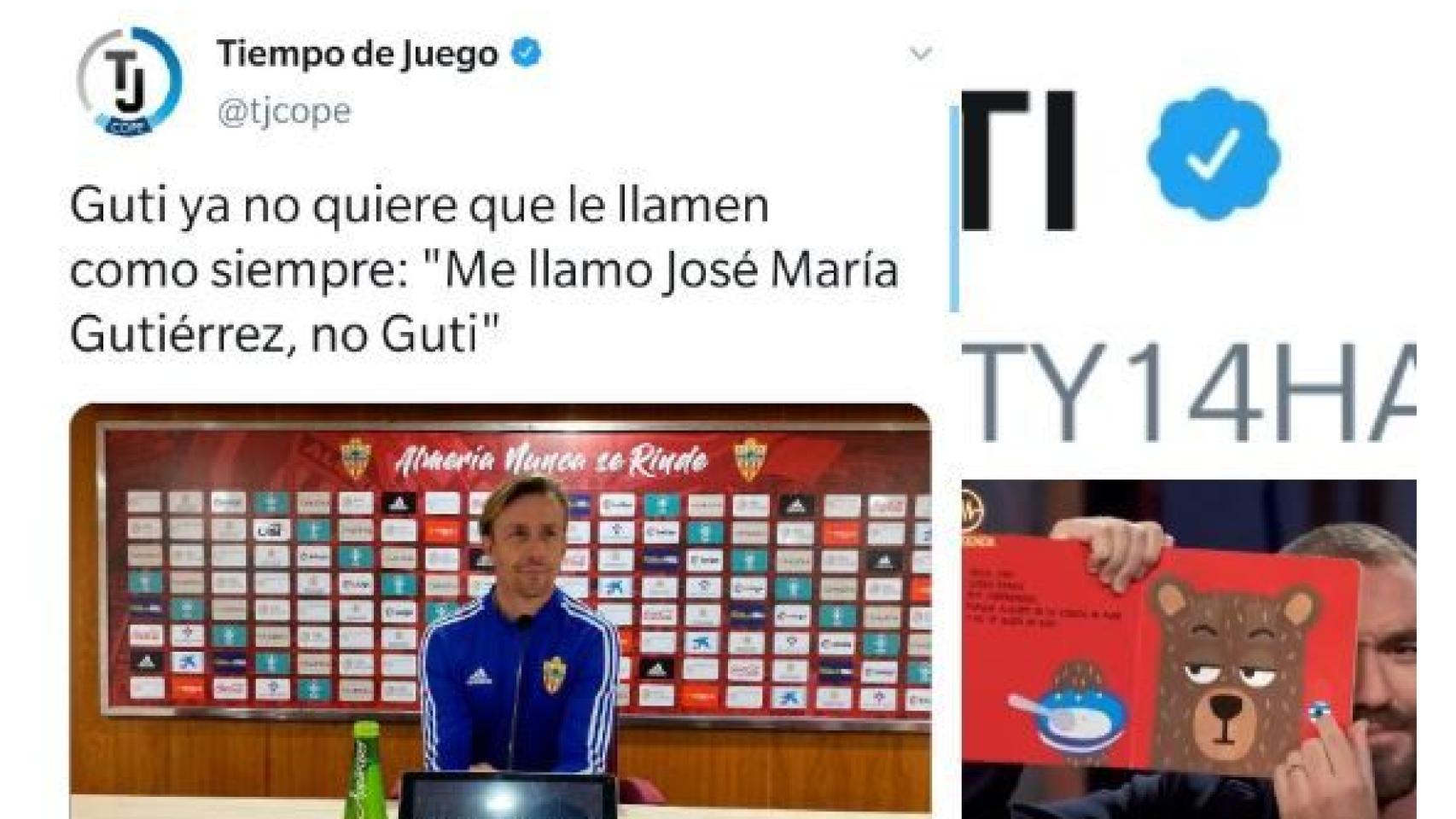 La Resistencia 'trolea' a Guti por su nombre de Twitter