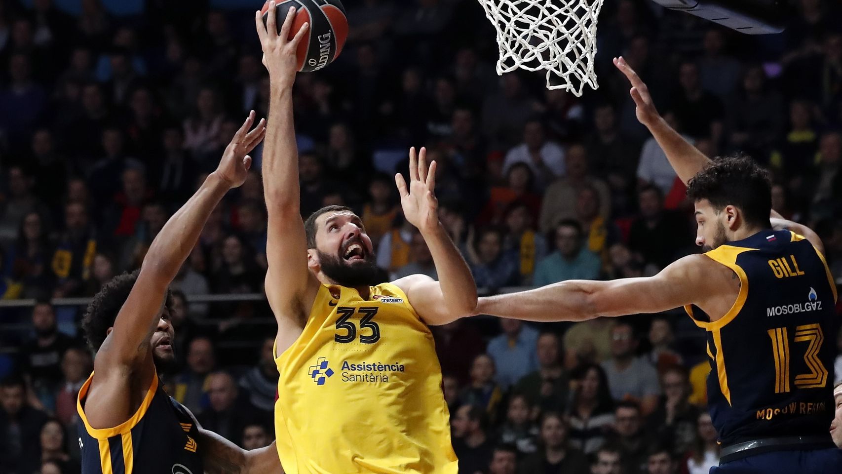 Mirotic, en un momento del partido ante el Khimki