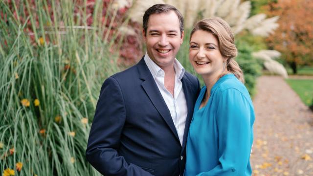 Guillermo y Stéphanie de Luxemburgo en una imagen proporcionada por el Gran Ducado de Luxemburgo.