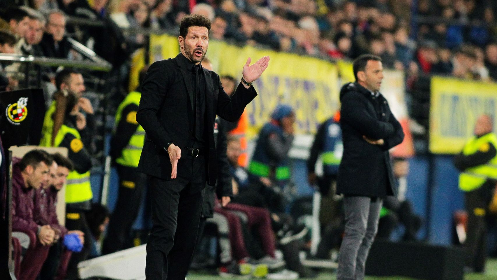 Simeone, durante un momento del partido
