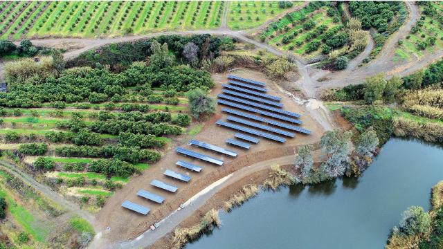 Una de las instalaciones de Powen en la finca del Gamonal.