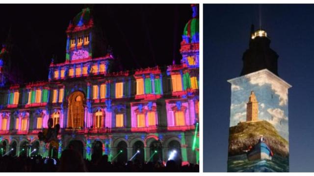 A Coruña en la fiebre del video mapping