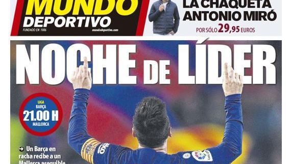 La portada del diario Mundo Deportivo (07/12/2019)