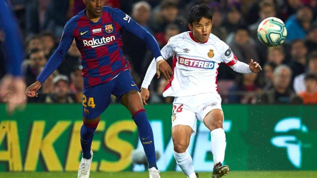 Take Kubo, contra el Barcelona