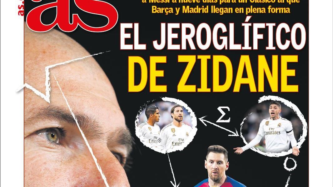 La portada del diario AS (09/12/2019)