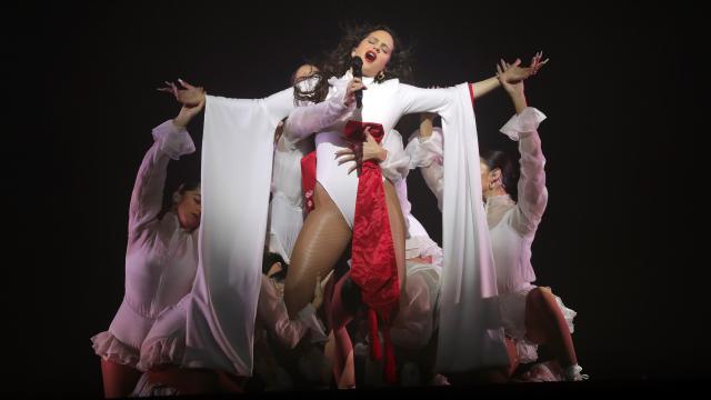 La cantante Rosalía ha ofrecido el último en España de su actual gira