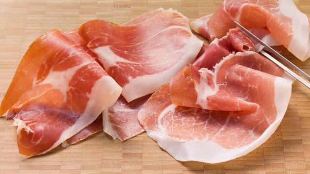 Un plato de jamón ibérico.