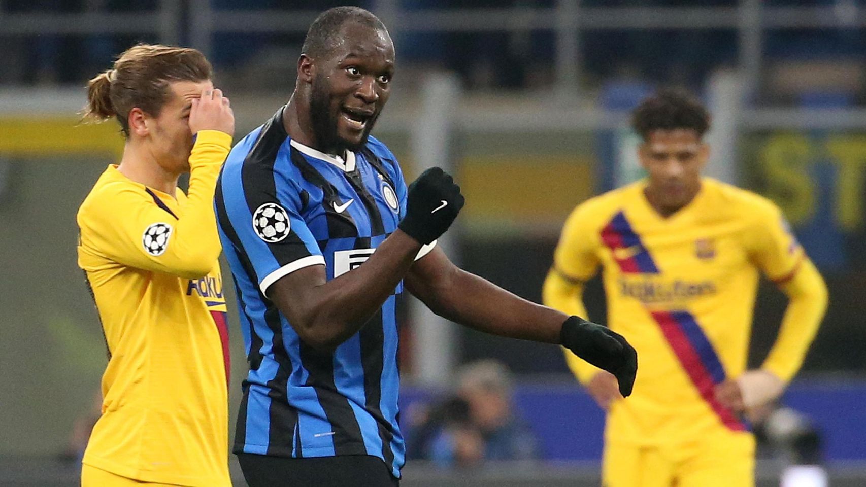 Lukaku celebra un gol con el Inter de Milán