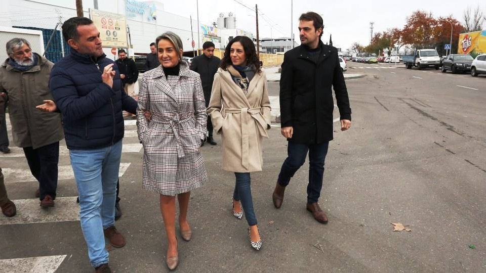 La alcaldesa de toledo, Milagros Tolón, en la inauguración de los nuevos accesos de la calle Ventalomar