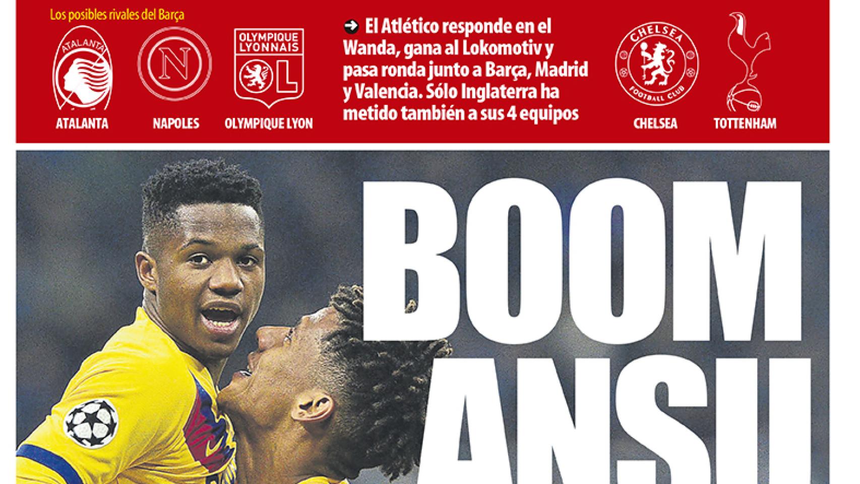 Portada Mundo Deportivo (12/12/2019)