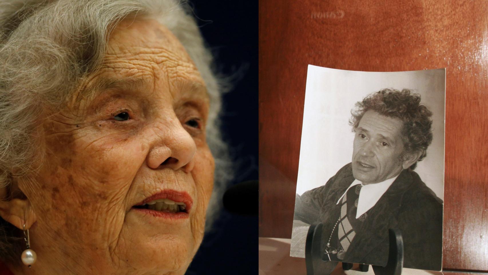 Elena Poniatowska y el escritor mexicano Juan José Arreola.
