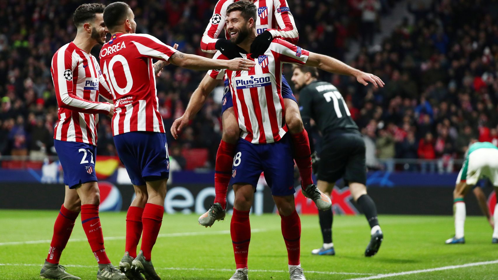 Simeone en el Atlético de Madrid - Lokomotiv