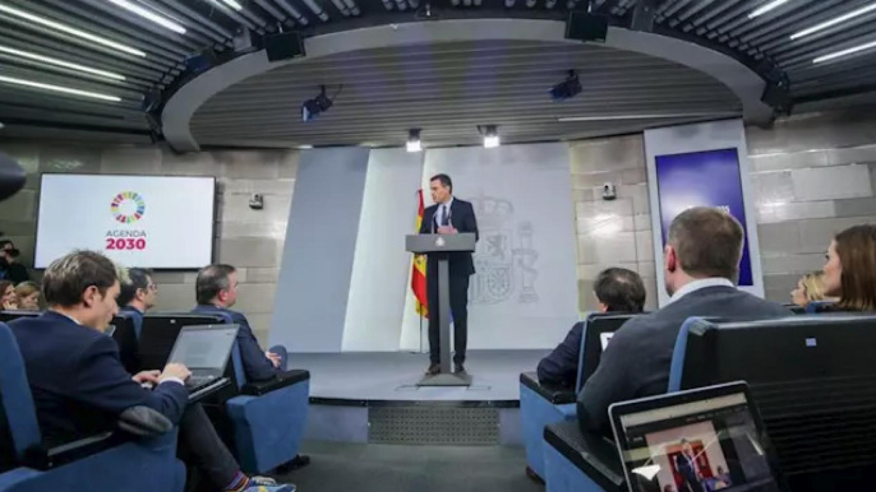 El presidente del Gobierno en funciones, Pedro Sánchez.
