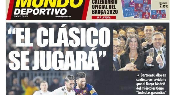 Portada Mundo Deportivo (13/12/2019)