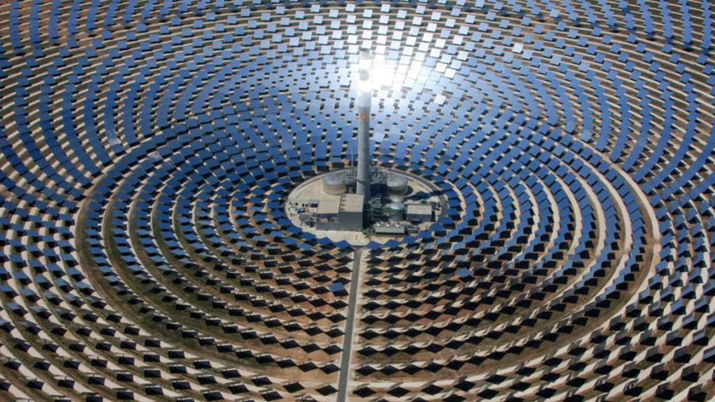 Planta termosolar.
