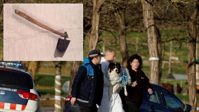 Dispositivo en el lugar del doble asesinato en Vilobí d'Onyar (Girona)