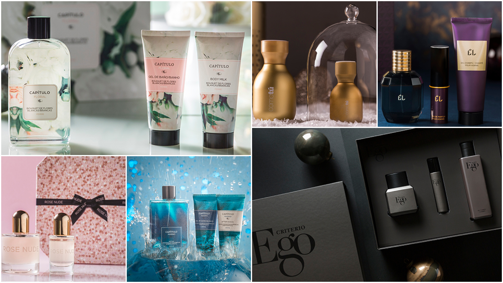 Montaje de JALEOS con algunos lotes de perfumería que Mercadona ha puesto a la venta.