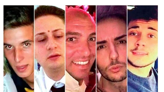 Los cinco condenados por la violación grupal en un hotel de Italia.