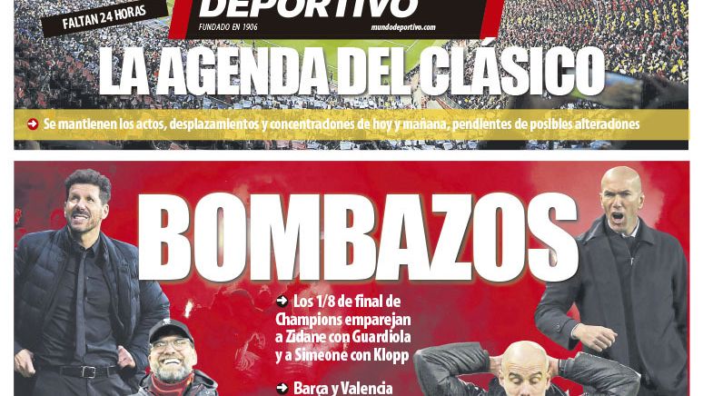 Portada Mundo Deportivo (17/12/2019)