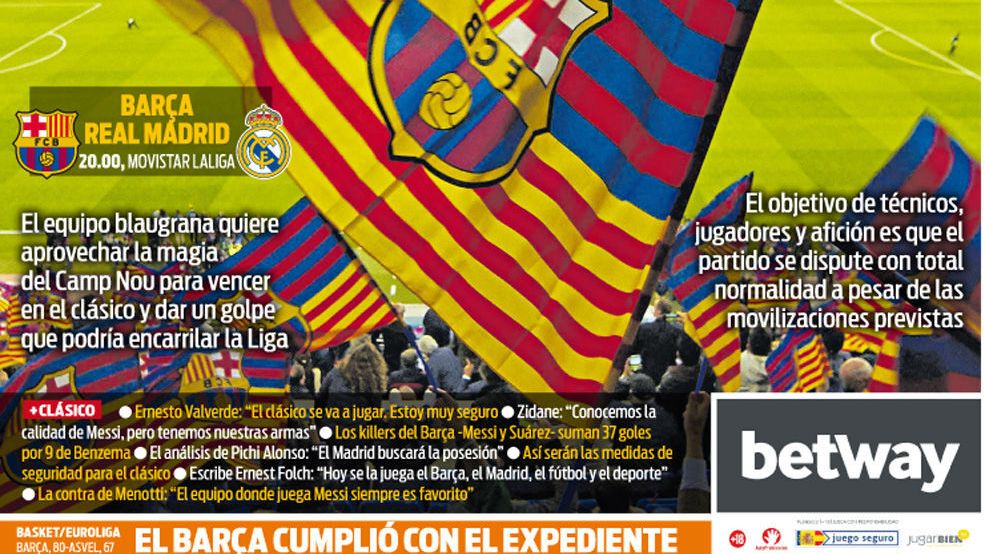 Portada SPORT (18/12/2019)
