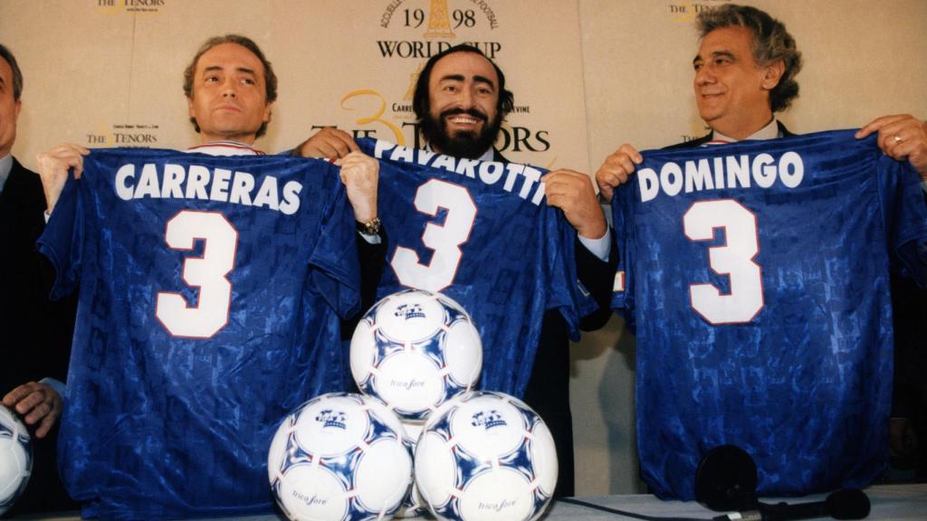 José Carreras, Luciano Pavarotti y Plácido Domingo.
