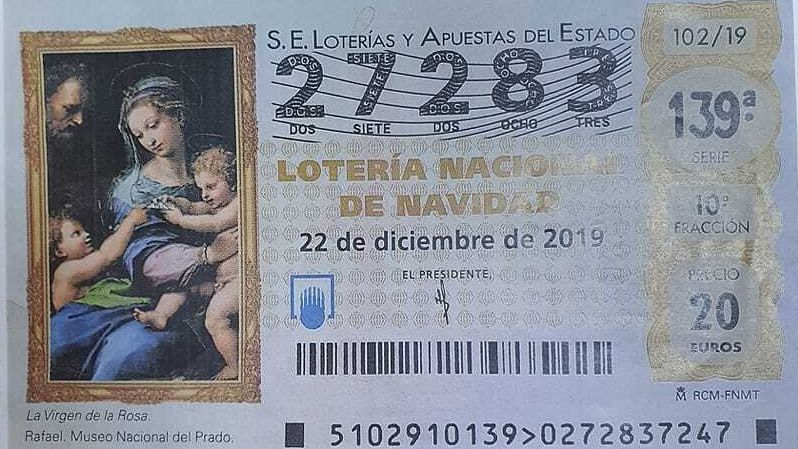El número que ha sido robado en el supermercado de Huelva.