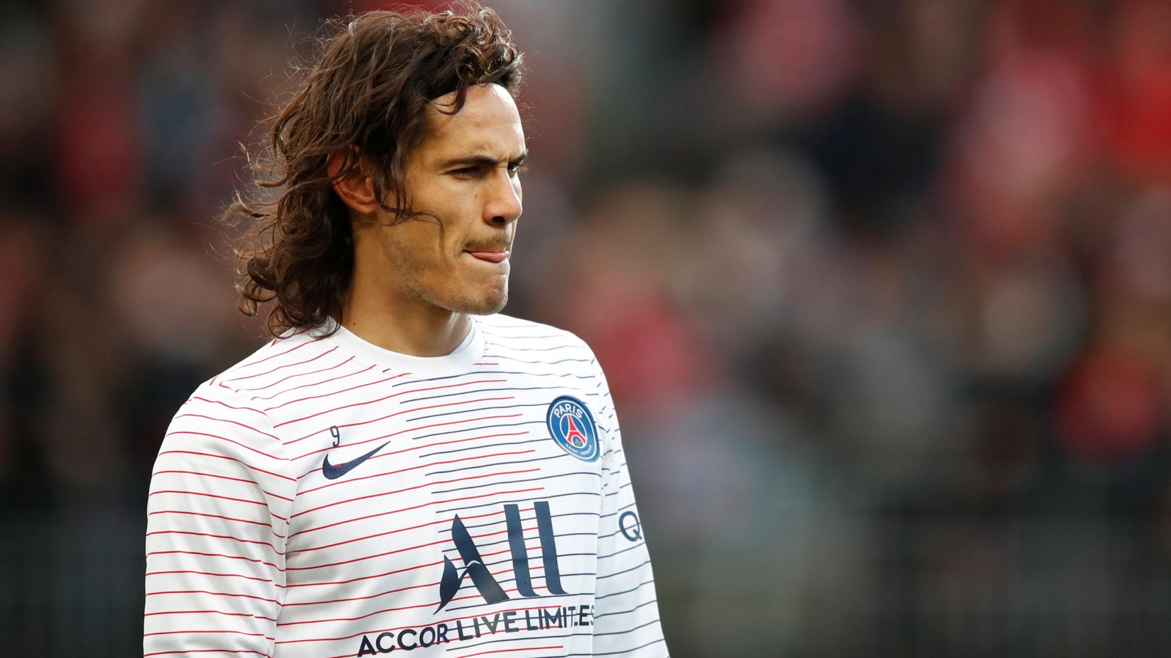 Edison Cavani, con el PSG