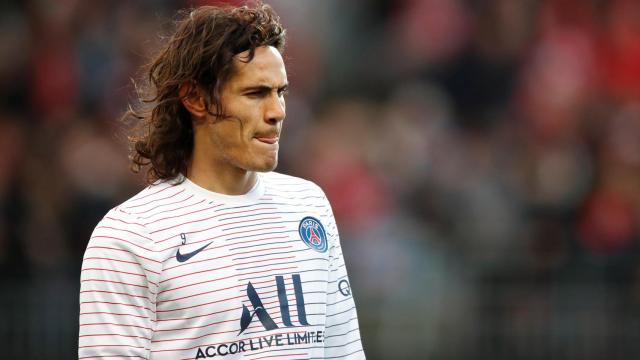 Edison Cavani, con el PSG