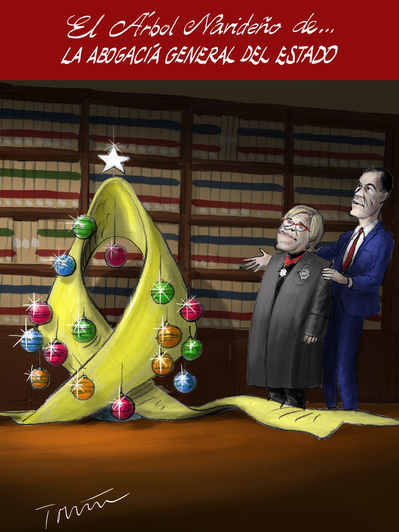 El árbol navideño de la Abogacía del Estado