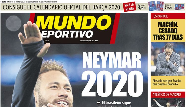 Portada Mundo Deportivo (24/12/2019)