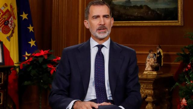 Felipe VI en su discurso de Nochebuena de 2019.