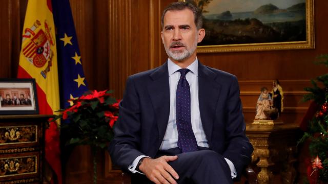 Felipe VI, durante un discurso pasado de Nochebuena.