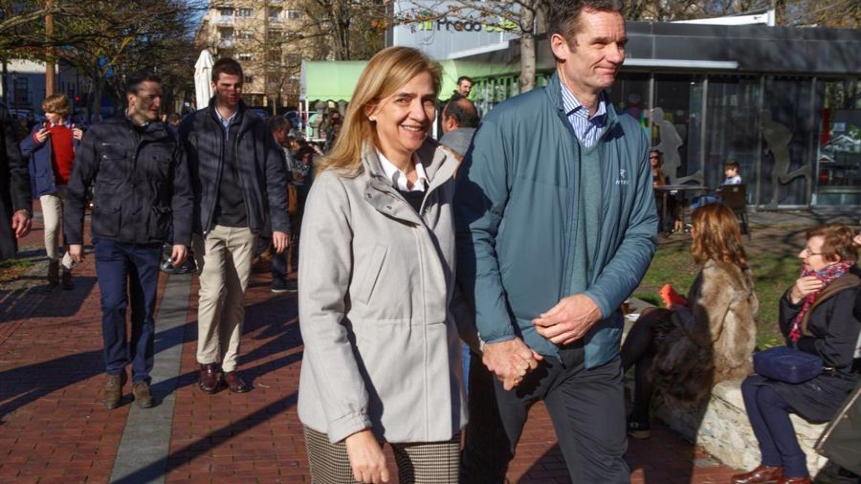 Iñaki Urdangarin y la infanta Cristina, junto en Vitoria esta Navidad