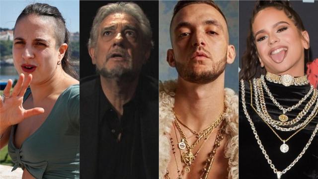 Cristina Morales, Plácido Domingo, C. Tangana y Rosalía.