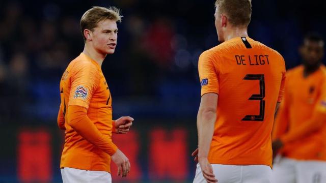 De Ligt y De Jong, con Países Bajos