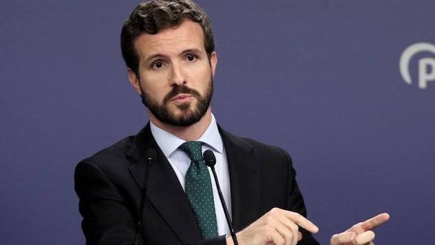 El presidente del Partido Popular, Pablo Casado.