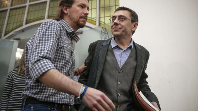 Pablo Iglesias y Juan Carlos Monedero.