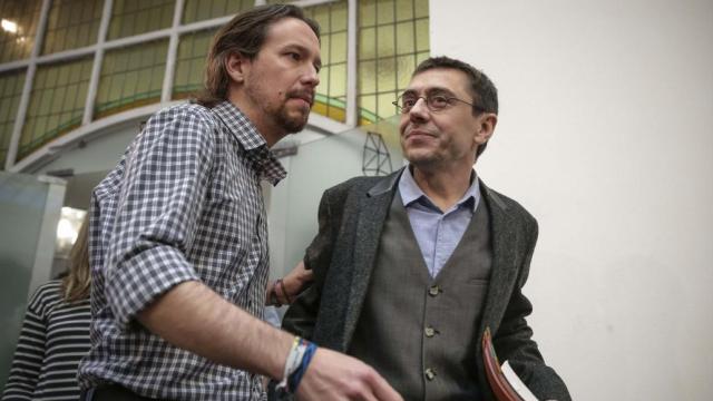 Pablo Iglesias y Juan Carlos Monedero.