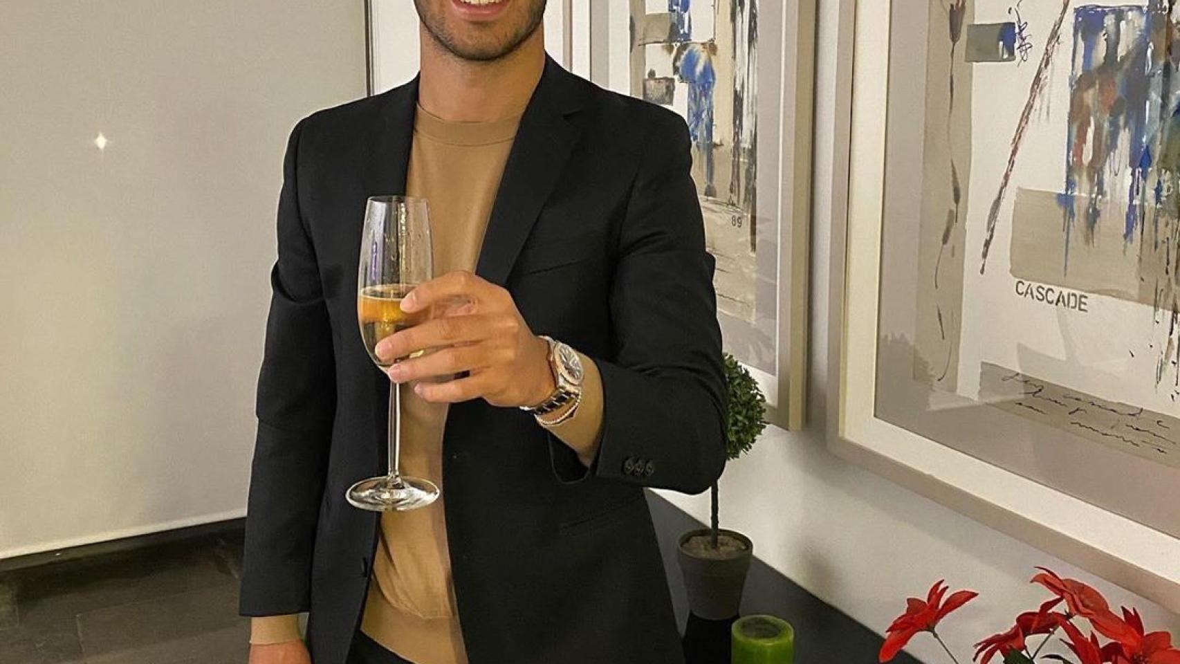 Marco Asensio pasó la Nochevieja con su padre y hermano