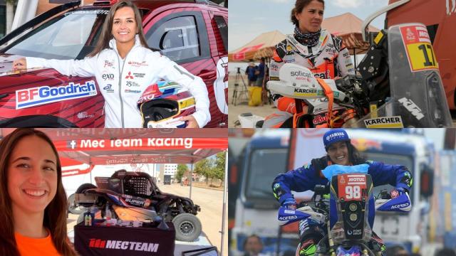 Las españolas Cristina Gutiérrez, Laia Sanz, Mónica Plaza y Sara García