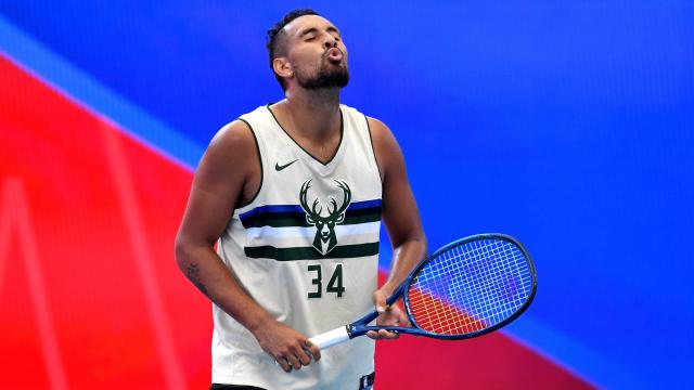 Kyrgios, en una de las pistas de Brisbane