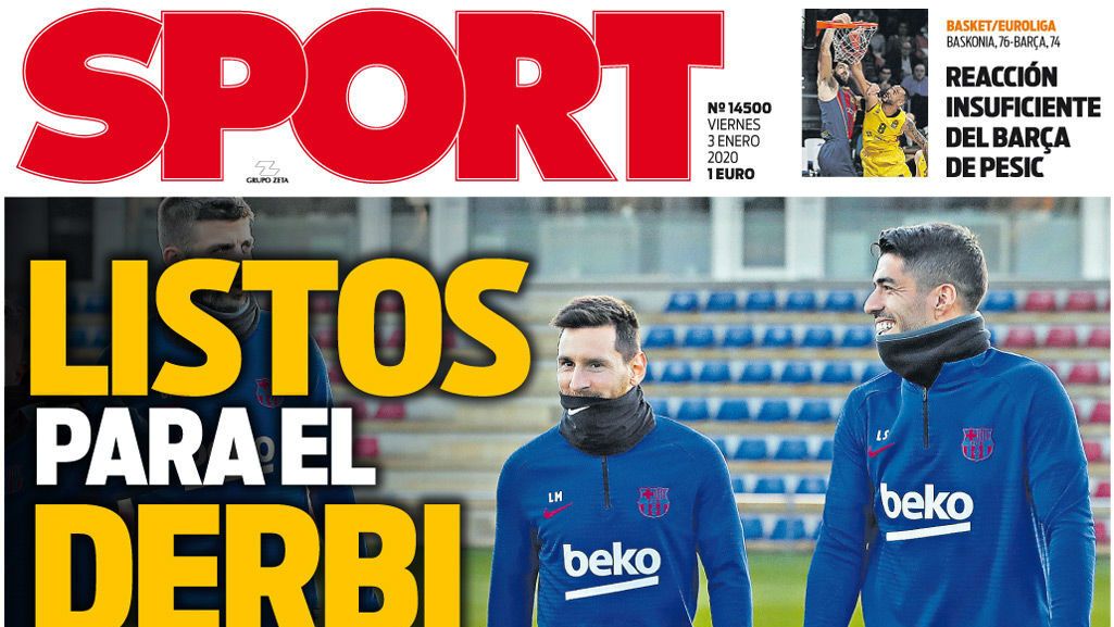 Portada SPORT (03/01/2020)