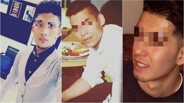 De izquierda a derecha; Mohammad, Johannes y Sayed.
