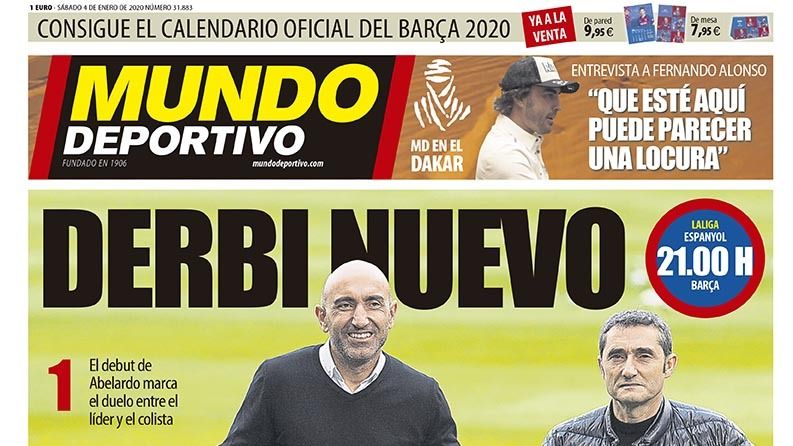 Portada Mundo Deportivo (04/01/2020)