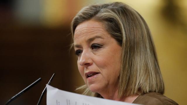 Ana Oramas en su intervención en el Congreso de los Diputados.