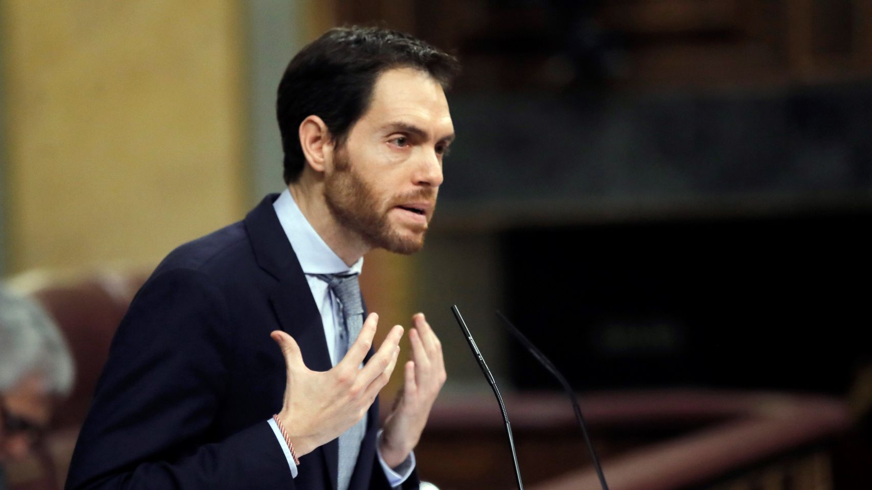 Sergio Sayas, durante su intervención en el Congreso.