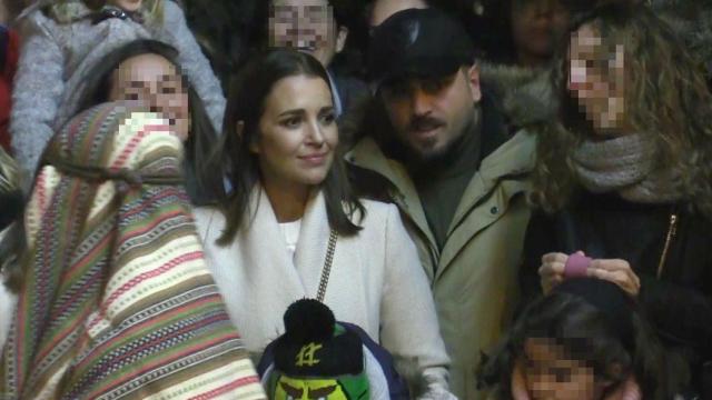 Paula Echevarría y Bustamante durante la cabalgata.