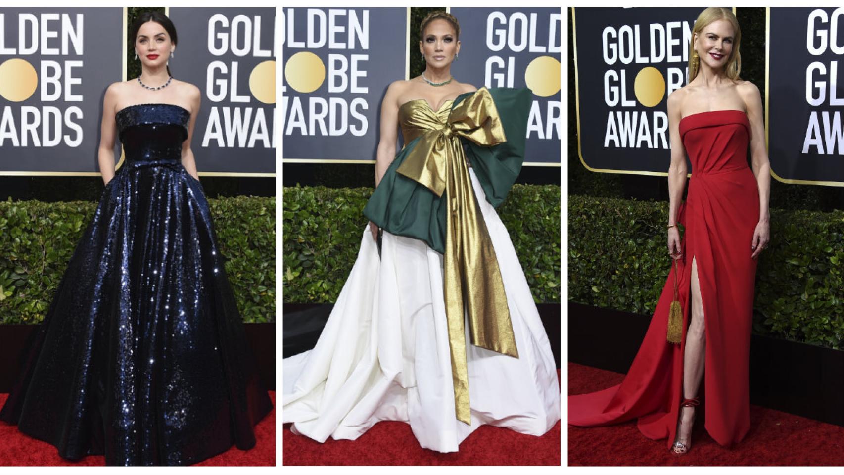 Las mejores vestidas de la alfombra roja, en un montaje de JALEOS.