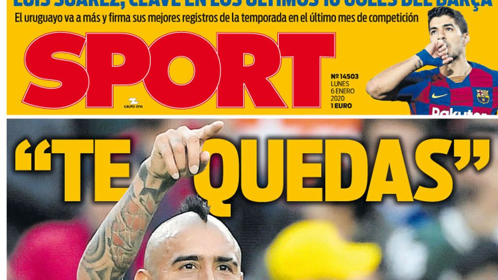 La portada del diario Sport (06/01/2019)
